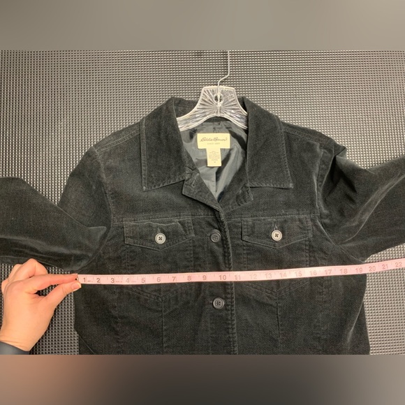 Eddie Bauer Womens Petite Medium Button Up Fully Lined Jacket Coat Blazer - Picture 6 of 8